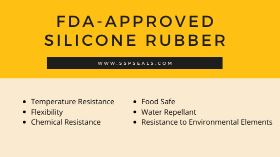 FDA-approved Silicone Rubber for Gaskets and seals in Food processing industry